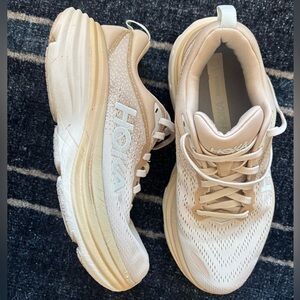 Hoka One One Women's Beige Athletic Shoes